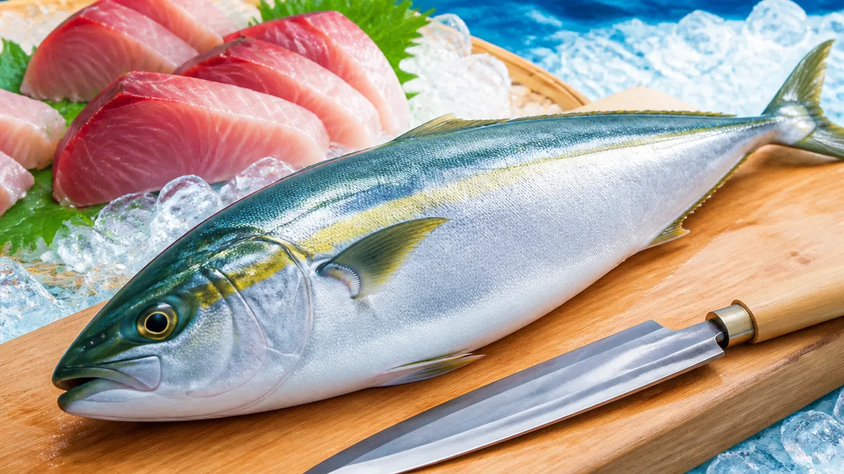 ブリマサとはブリとヒラマサを掛け合わせたハイブリッド魚の解説画像