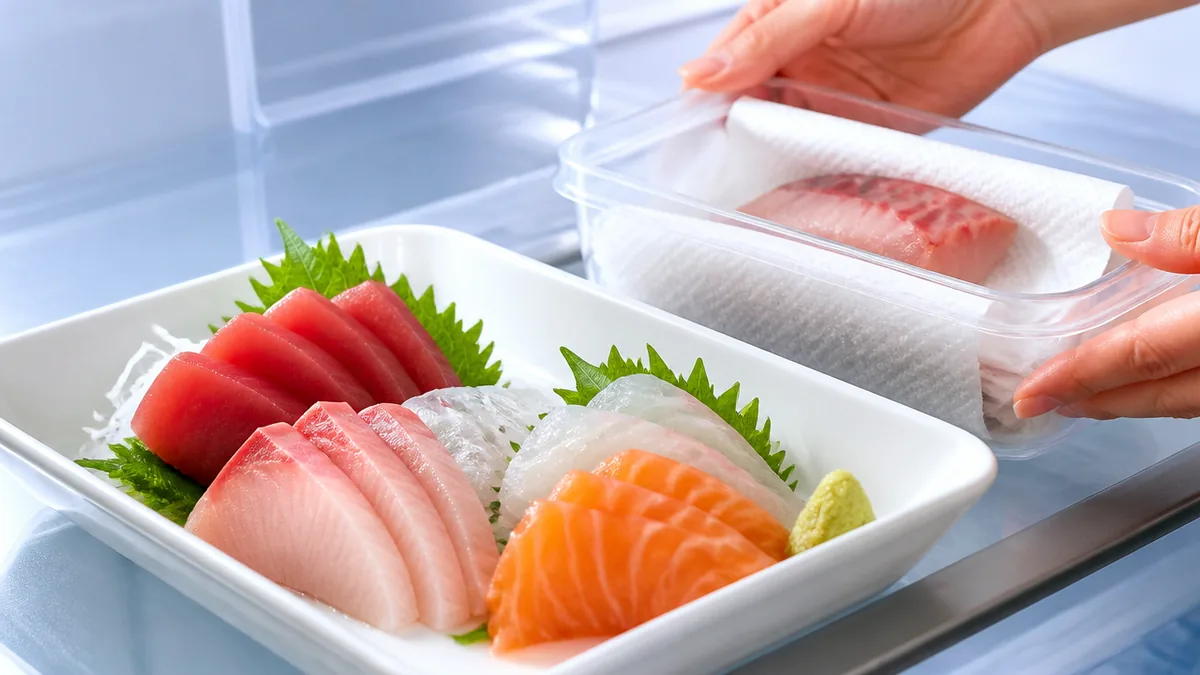持ち越すなら今日のうちに｜刺身を翌日まで安全につなぐ保存3ステップの解説画像