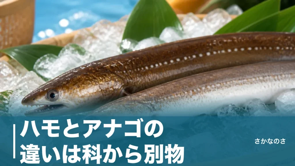 ハモとアナゴの違いは科から別物｜歯・骨・旬・栄養を7つの視点で徹底比較のアイキャッチ画像