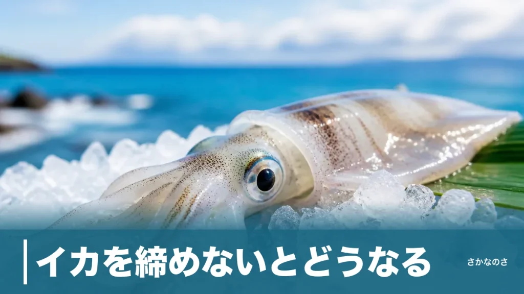 イカを締めないとどうなる？墨・色・旨味で変わる3つの落差と透明な刺身を持ち帰るコツのアイキャッチ画像