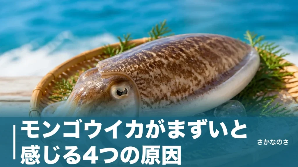 モンゴウイカがまずいと感じる4つの原因｜皮の第4層と加熱の落とし穴を解決する下処理のアイキャッチ画像
