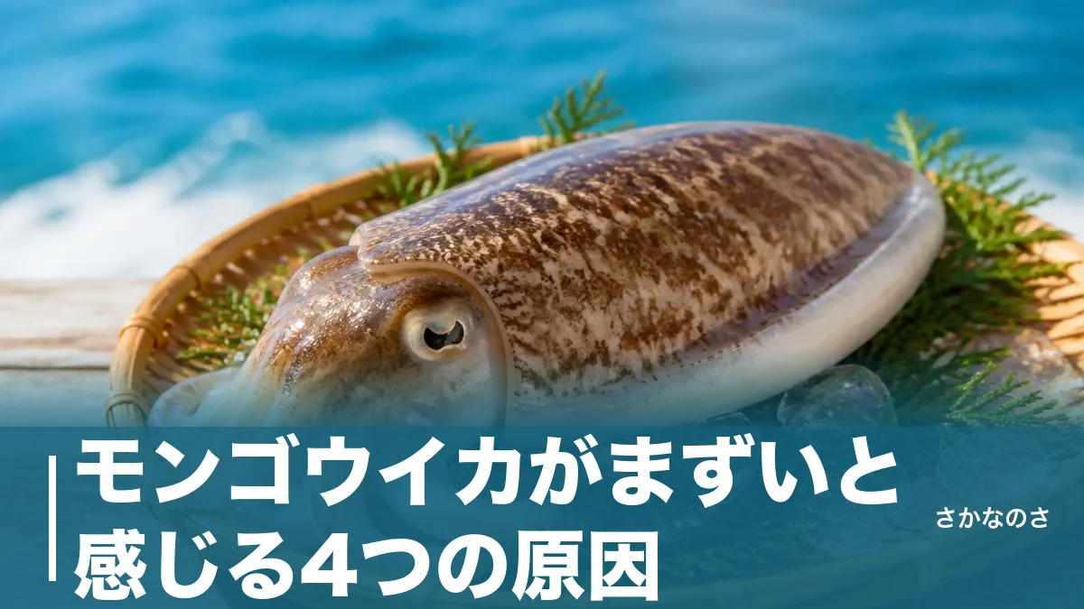 モンゴウイカがまずいと感じる4つの原因｜皮の第4層と加熱の落とし穴を解決する下処理のアイキャッチ画像